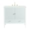 James Martin Vanities 36'' Vanity, Bright White w/ 3 CM Lime Delight Quartz Top 485-V36-BW-3LDL - alternate 1